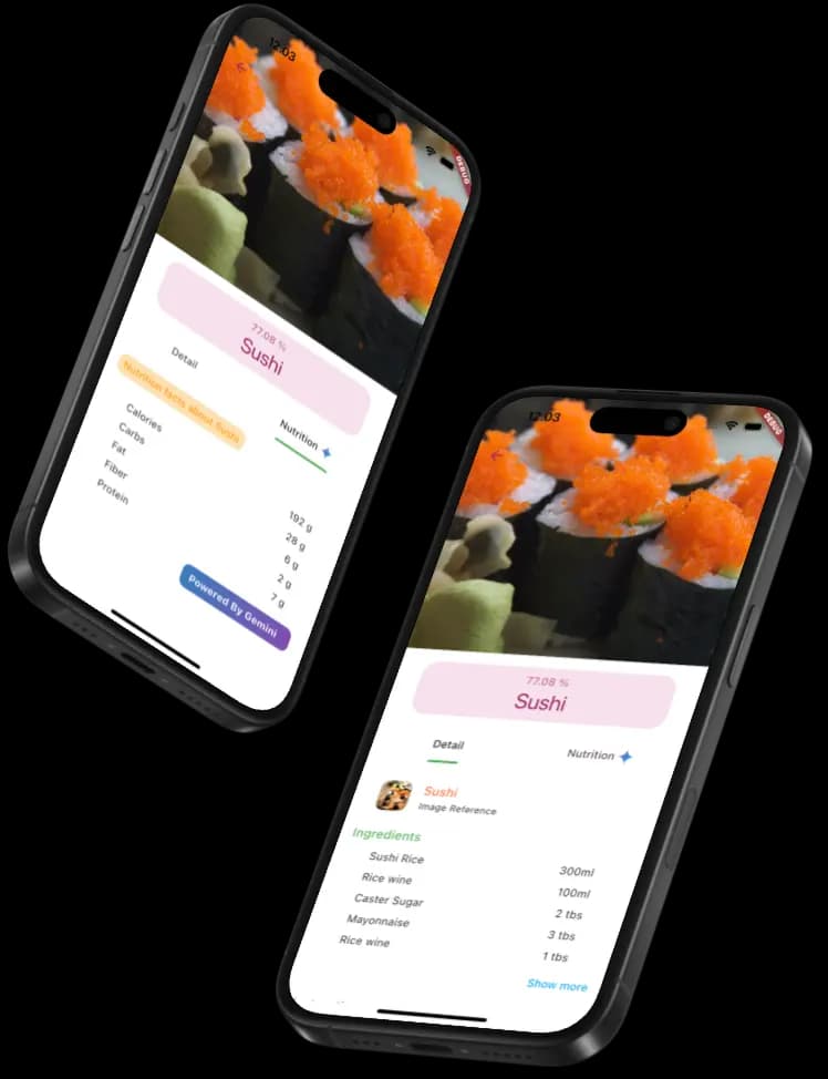 Food Recognizer — screenshot