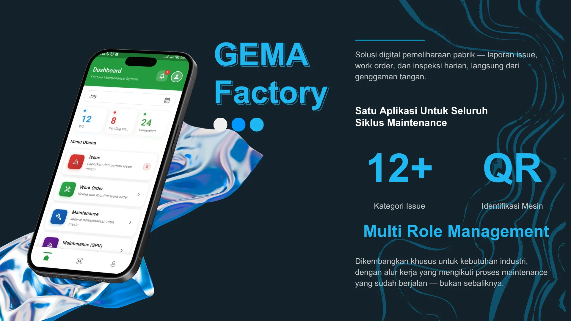 App screens. Demo Data
